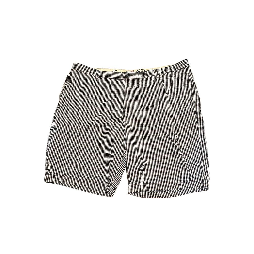 Tommy Bahama Blue, Red, and White Textured Plaid Shorts Men's 40